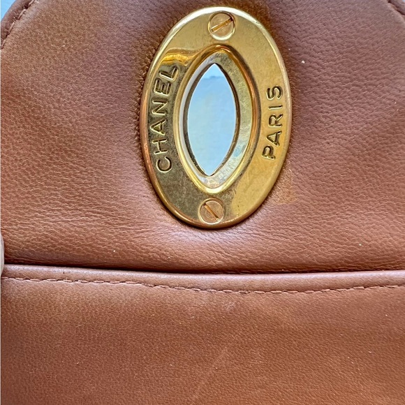 Chanel Caramel Quilted Lambskin Vintage Maxi Jumbo XL Classic Single Flap Bag - Picture 5 of 8
